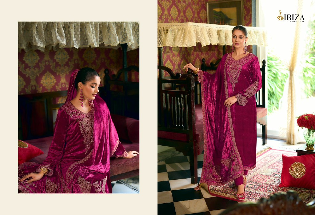 korgen by ibiza viscose velvet designer winter Salwar Suits