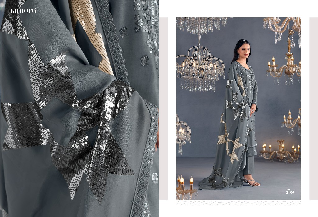 Kimora Heer -46 Hazel Wholesale Pure Russian Silk Party Wear Indian Suits