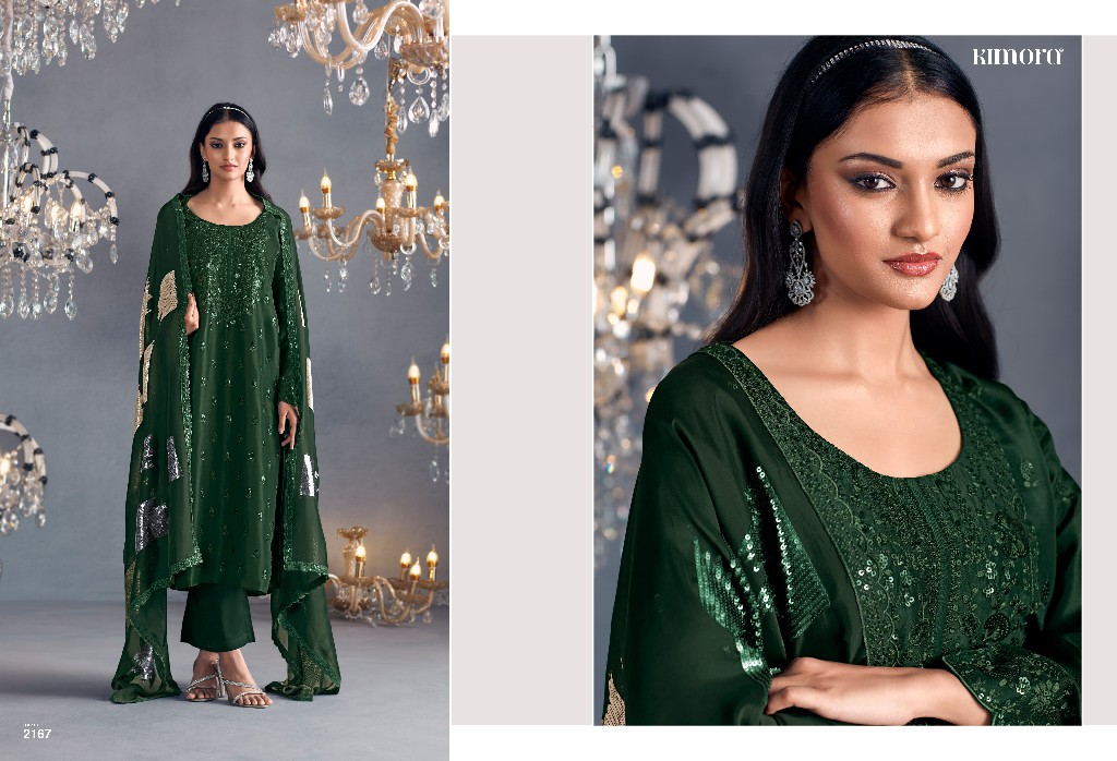 Kimora Heer -46 Hazel Wholesale Pure Russian Silk Party Wear Indian Suits