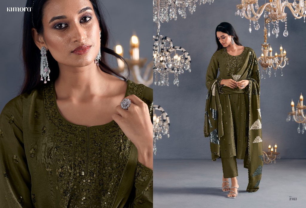 Kimora Heer -46 Hazel Wholesale Pure Russian Silk Party Wear Indian Suits