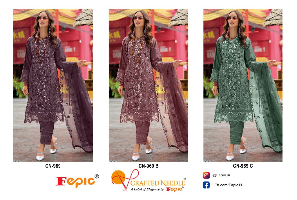 Fepic Crafted Needle CN-969 Wholesale Readymade Indian Pakistani Suits