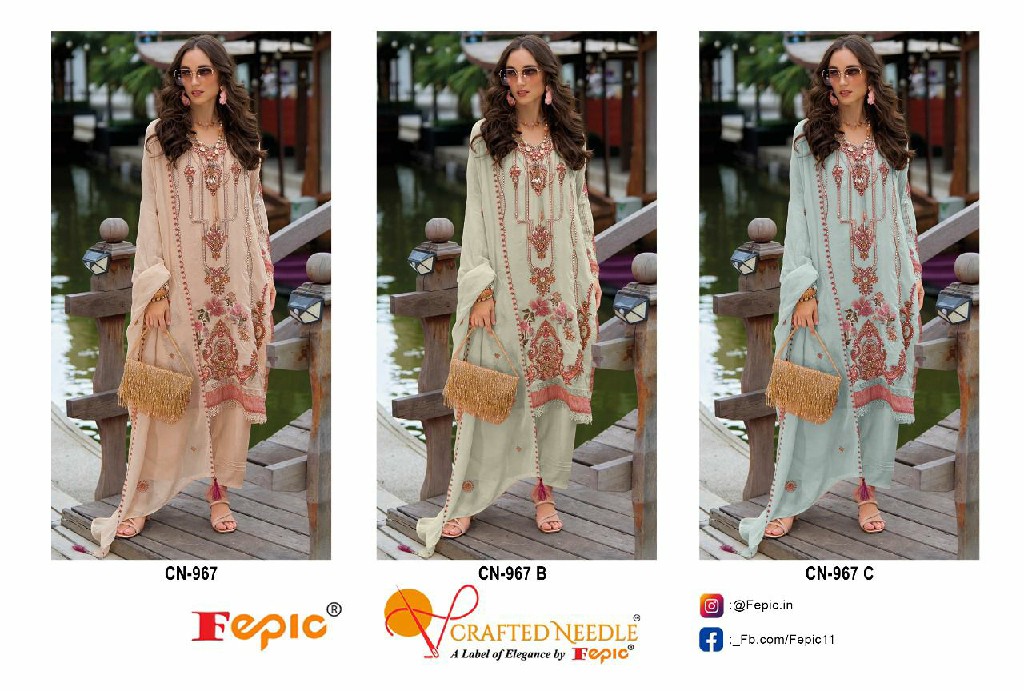 Fepic Crafted Needle CN-967 Wholesale Readymade Indian Pakistani Suits