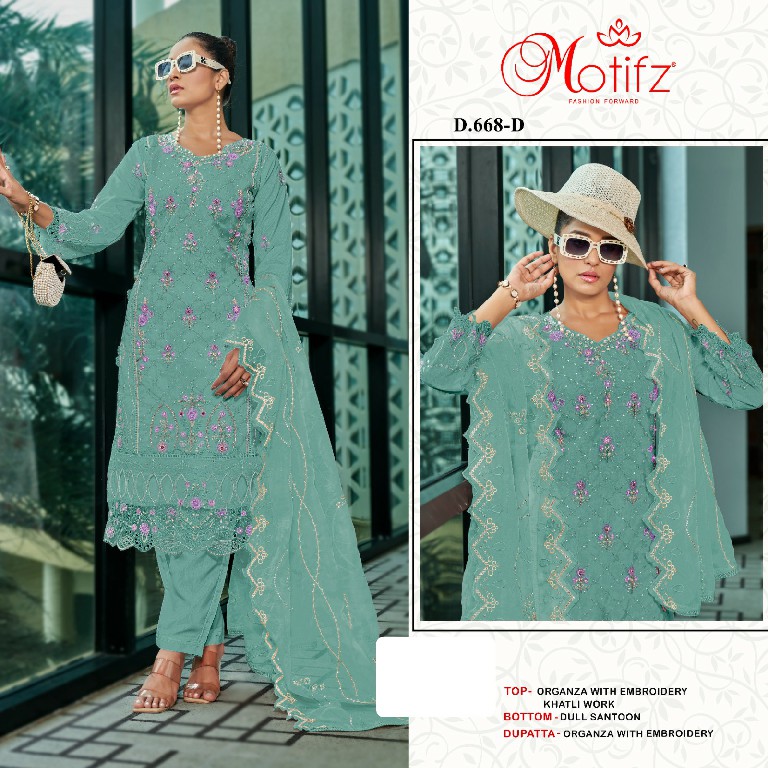 Motifz D.no 668 Wholesale Indian Pakistani Salwar Suits