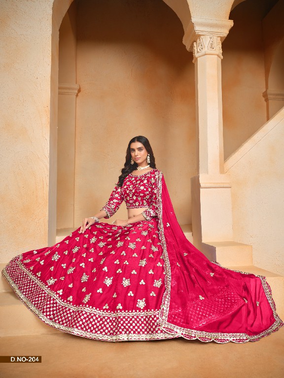 Mehvish Vol-2 Wholesale Organza Fabrics Lehenga Choli