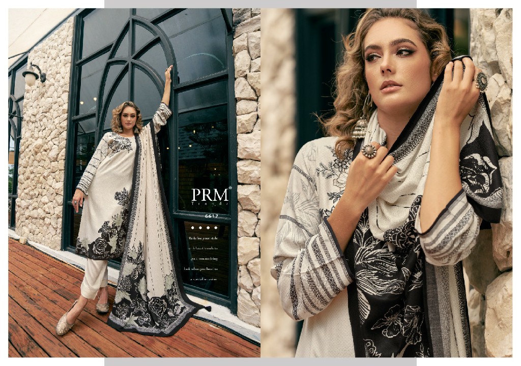 PRM Antara Wholesale VIscose Pashmina With Fancy Work Winter Salwar Suits