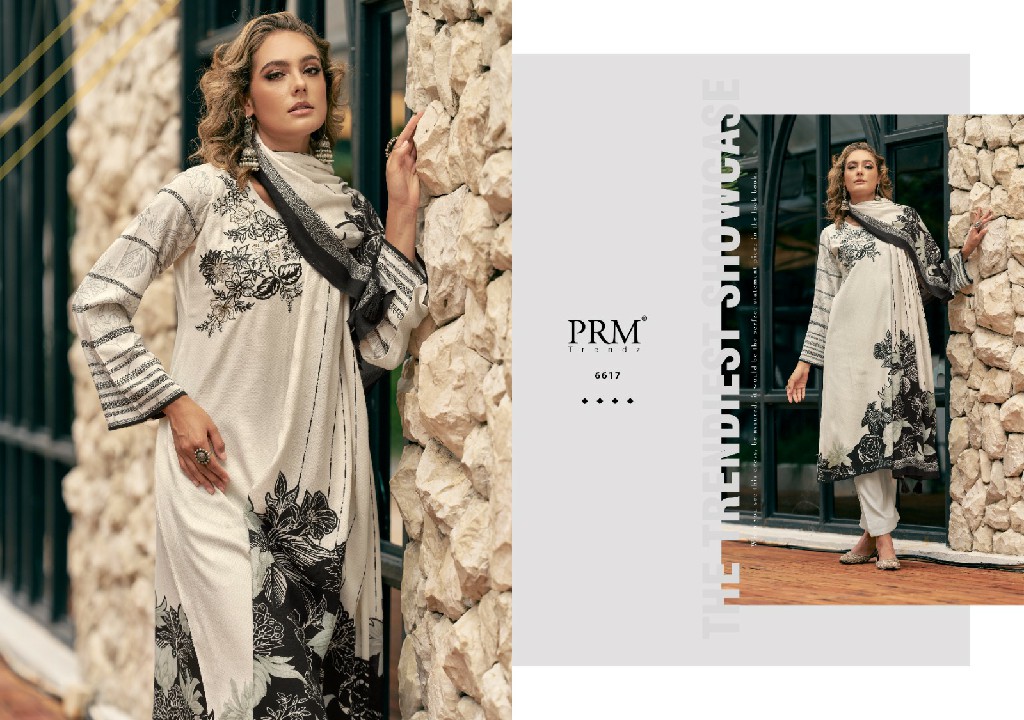 PRM Antara Wholesale VIscose Pashmina With Fancy Work Winter Salwar Suits