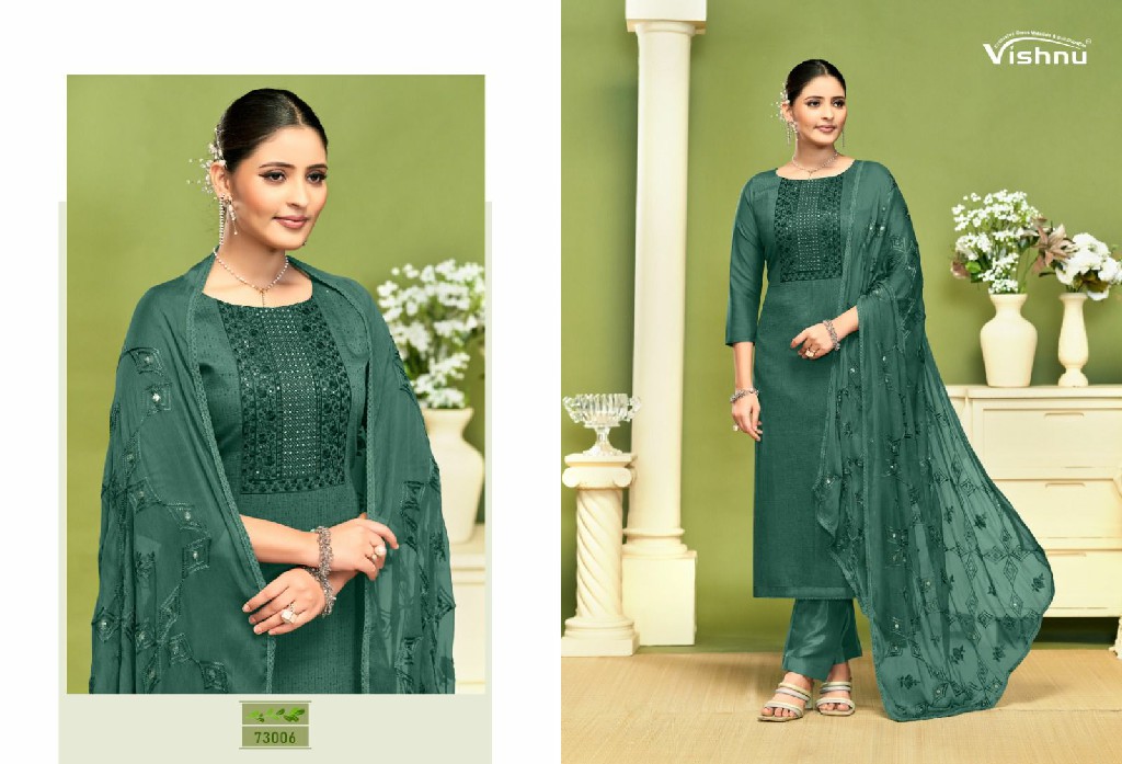 Vishnu Nagina Vol-2 Wholesale BSY Chinon Pattern Dress Material