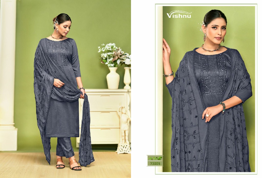 Vishnu Nagina Vol-2 Wholesale BSY Chinon Pattern Dress Material