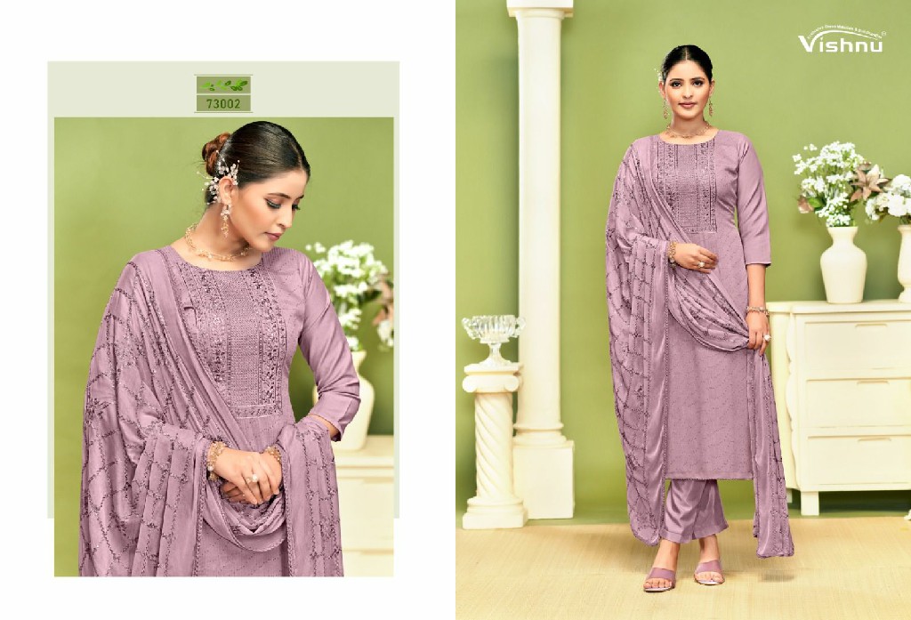 Vishnu Nagina Vol-2 Wholesale BSY Chinon Pattern Dress Material