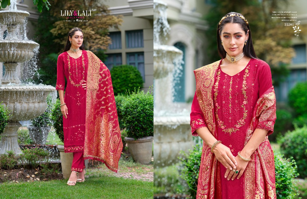 lily And lali hasmeena vol 4 viscose readymade exclusive 3pcs dress