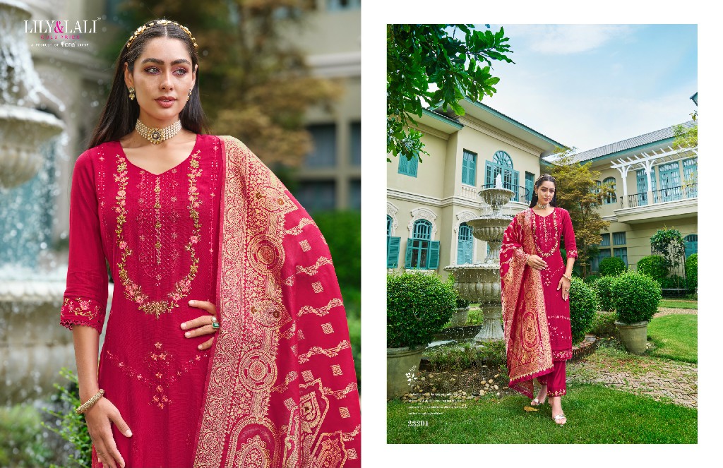 lily And lali hasmeena vol 4 viscose readymade exclusive 3pcs dress