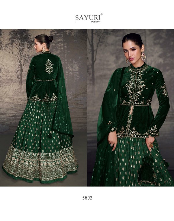 Sayuri Glam Wholesale Velvet Top With Premium Silk Skirt Stitched Suits