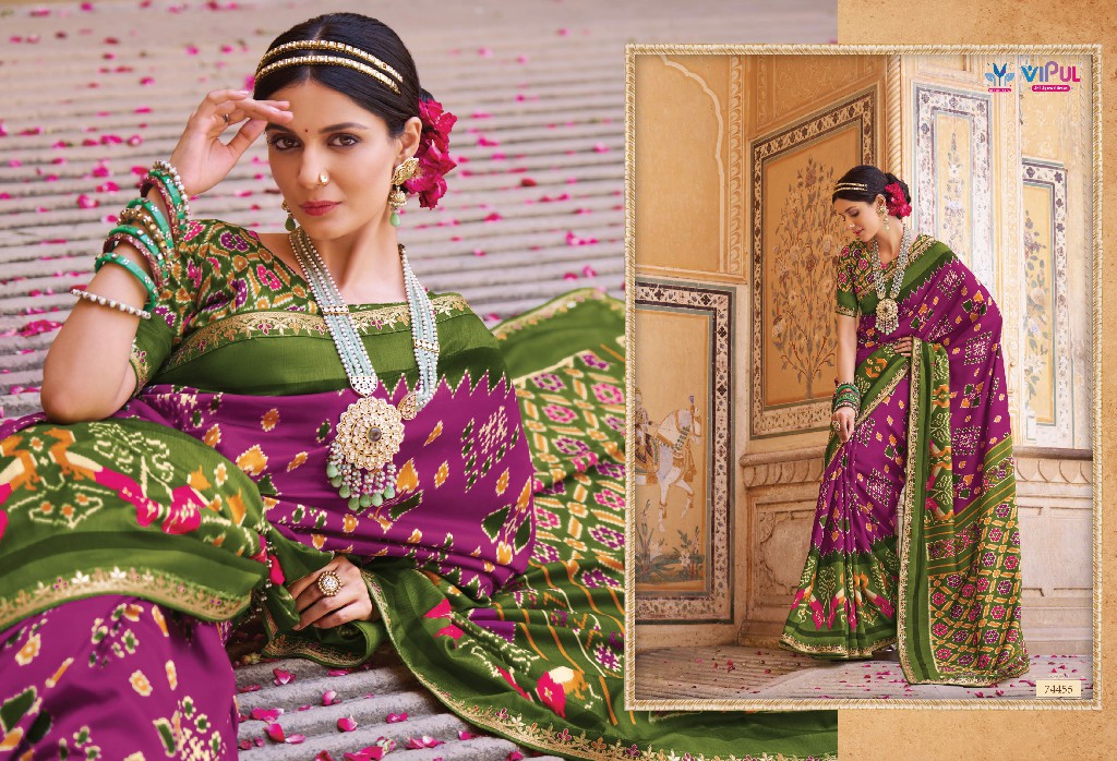 VIPUL FASHION AROMA SILK PLUS DESIGNER PATOLA SAREE COLLECTION