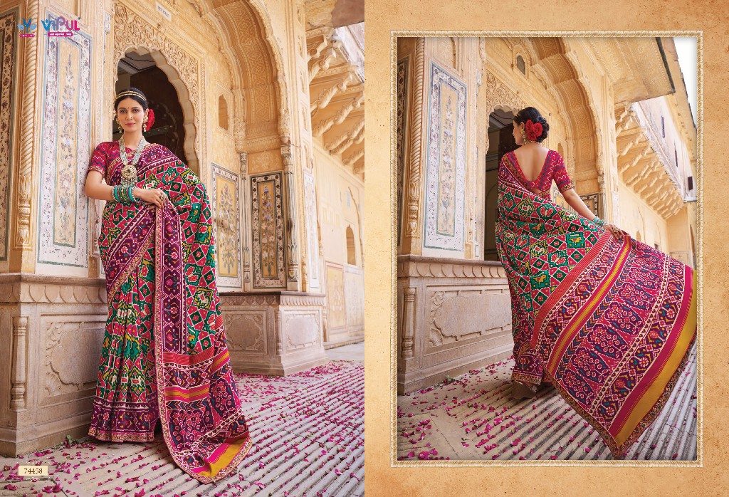 VIPUL FASHION AROMA SILK PLUS DESIGNER PATOLA SAREE COLLECTION