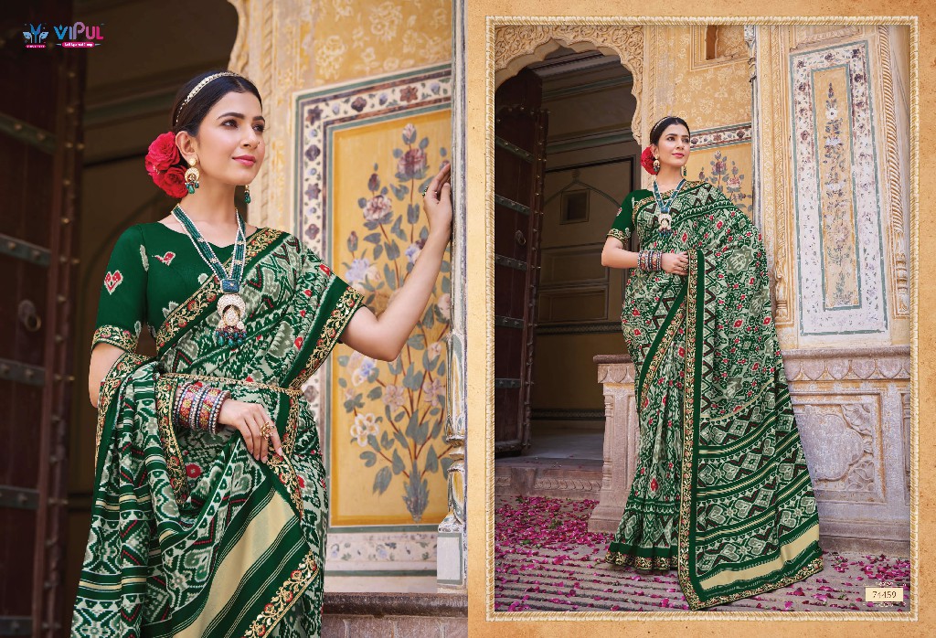 VIPUL FASHION AROMA SILK PLUS DESIGNER PATOLA SAREE COLLECTION