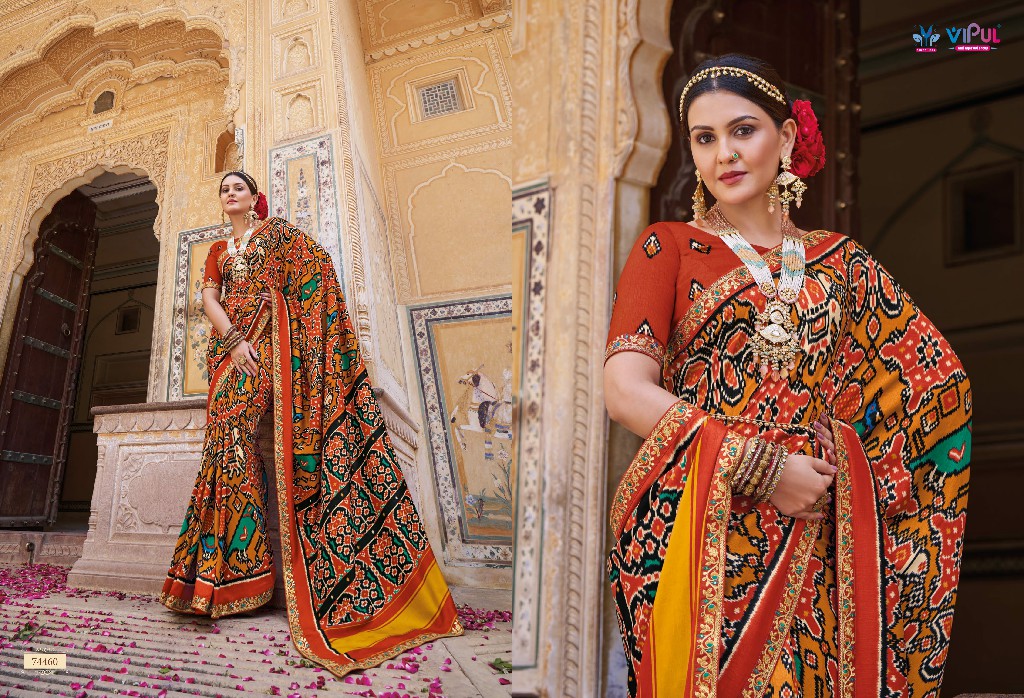 VIPUL FASHION AROMA SILK PLUS DESIGNER PATOLA SAREE COLLECTION