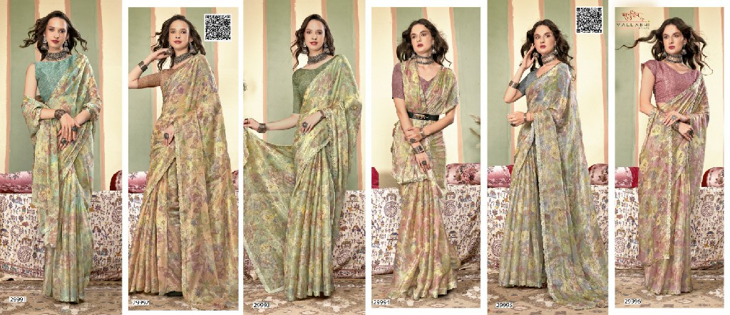 Vallabhi Madelyn Vol-4 Wholesale Fancy Swaroski Work Sarees