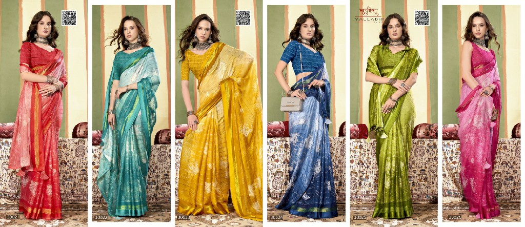 Vallabhi Evelyn Vol-2 Wholesale Chiffon Indian Sarees