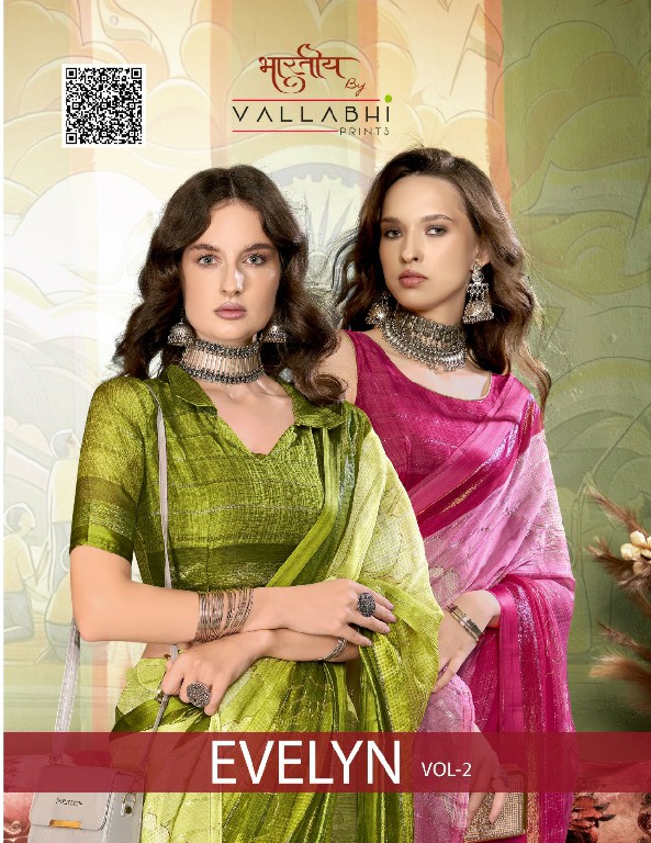 Vallabhi Evelyn Vol-2 Wholesale Chiffon Indian Sarees