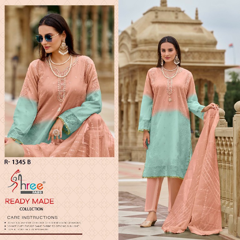 Shree Fabs R-1345 Wholesale Readymade Indian Pakistani Salwar Suits