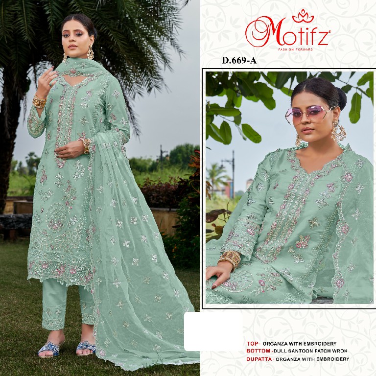 Motifz D.no 669 Wholesale Indian Pakistani Salwar Suits