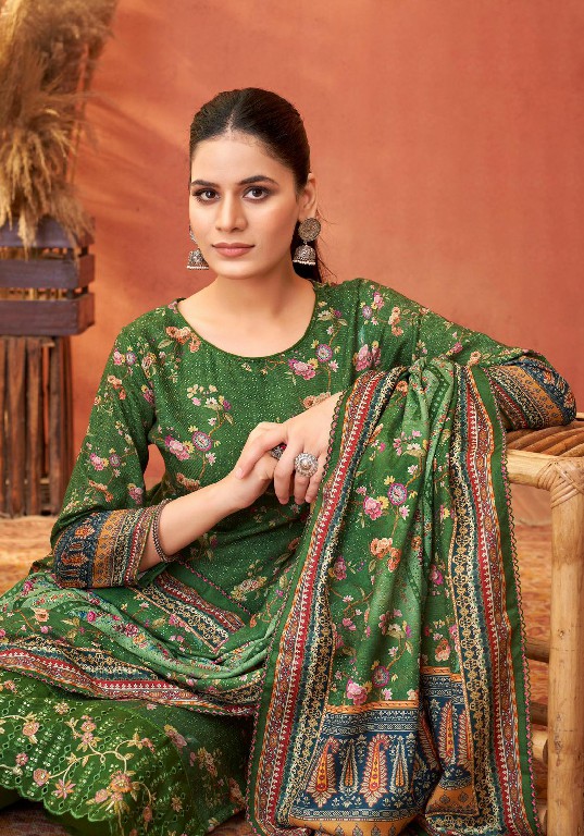 Alok Prisha Wholesale Premium Woolen With Embroidery Winter Dress Material