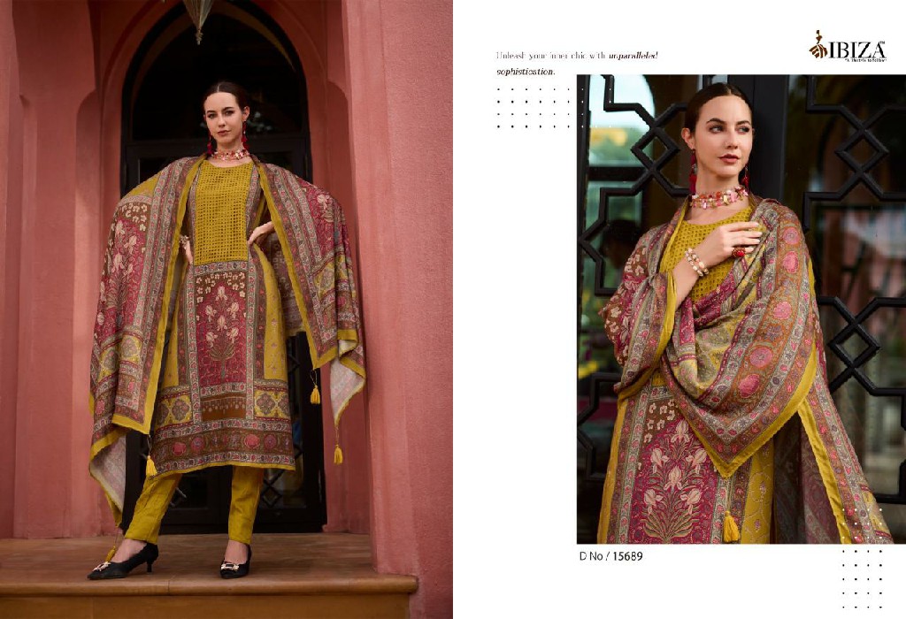 Ibiza Kabira Wholesale Pure VIscose Pashmina Winter Salwar Suits