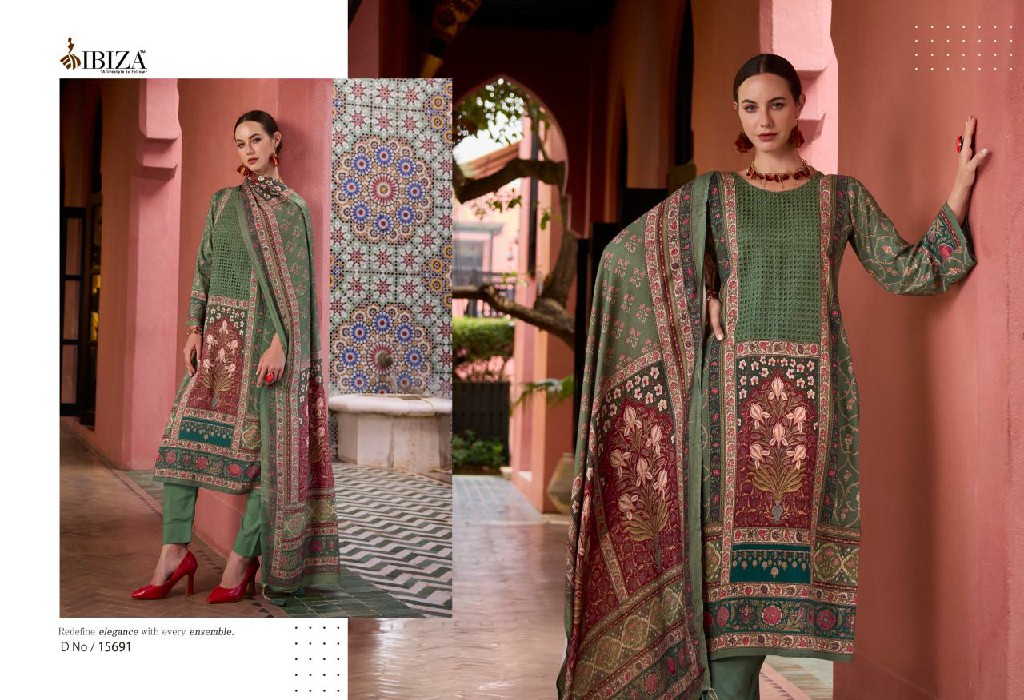 Ibiza Kabira Wholesale Pure VIscose Pashmina Winter Salwar Suits