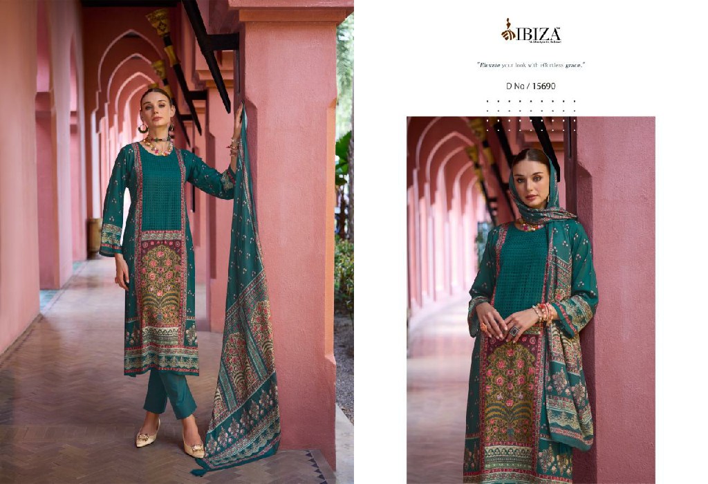Ibiza Kabira Wholesale Pure VIscose Pashmina Winter Salwar Suits