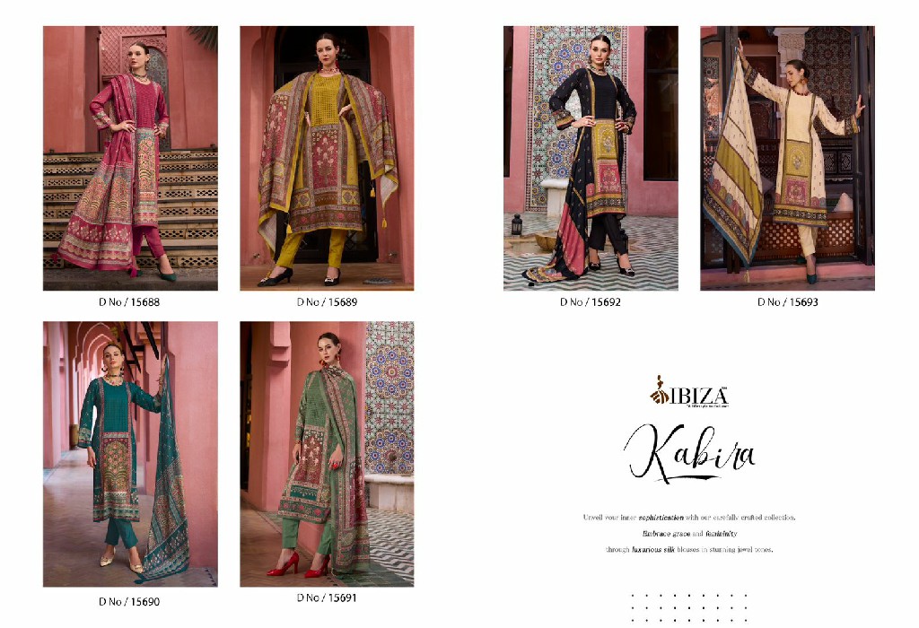 Ibiza Kabira Wholesale Pure VIscose Pashmina Winter Salwar Suits