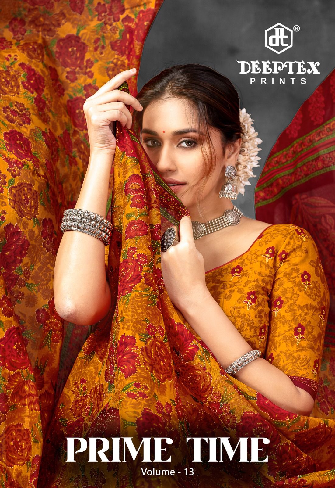 Deeptex Prime Time Vol-13 Wholesale Pure Cotton Printed Sarees