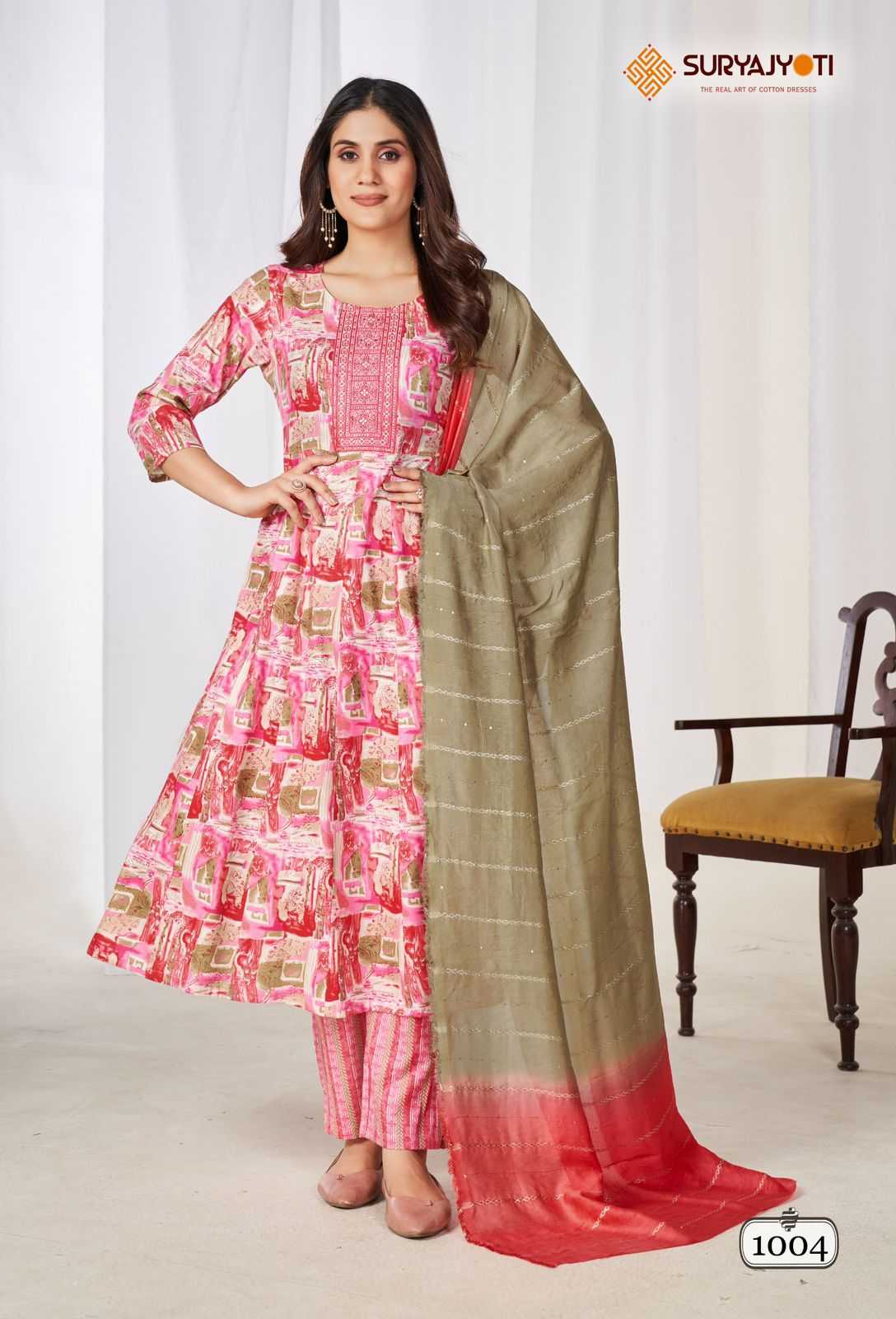 anarkali special vol 1 by suryajyoti capsule print readymade unique ladies suit