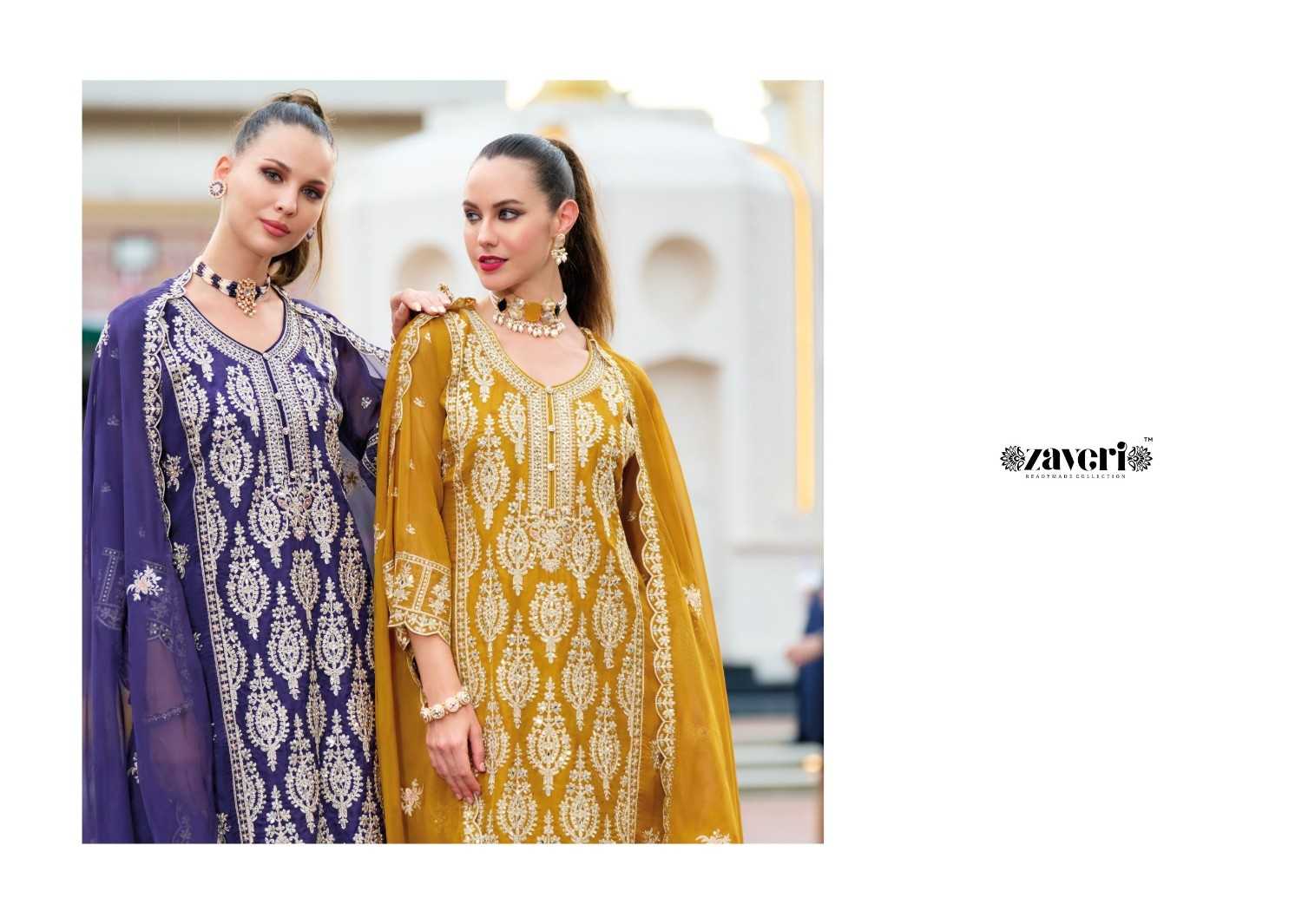 Aanaya vol 2 by zaveri organza readymade pakistani salwar kameez