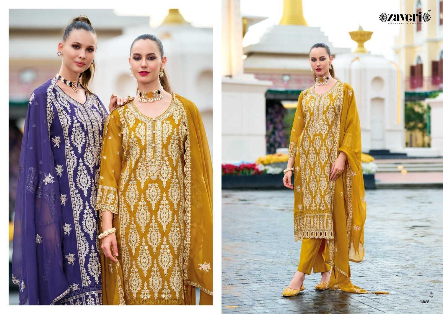 Aanaya vol 2 by zaveri organza readymade pakistani salwar kameez