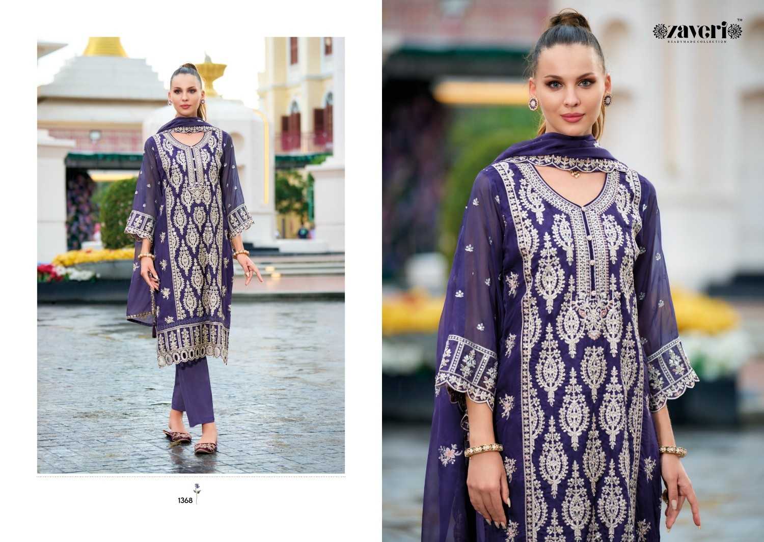 Aanaya vol 2 by zaveri organza readymade pakistani salwar kameez