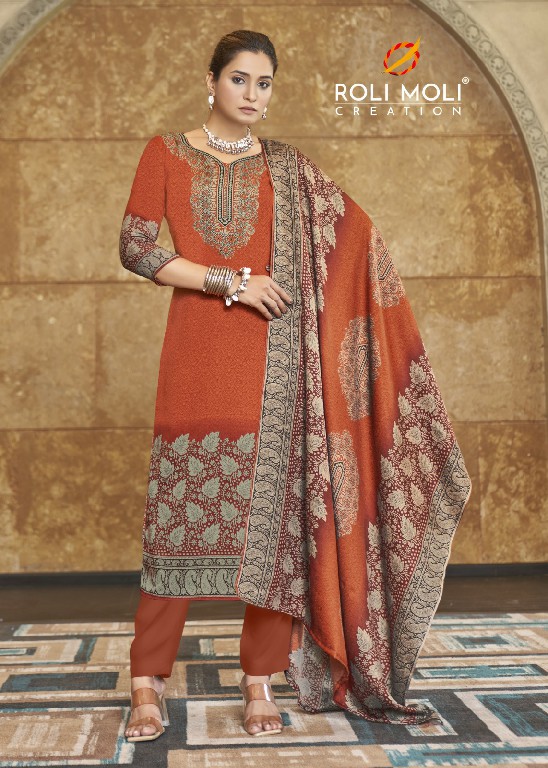 roli moli creation faiza pashmina winter special dress material