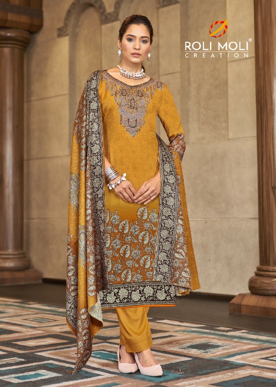 roli moli creation faiza pashmina winter special dress material