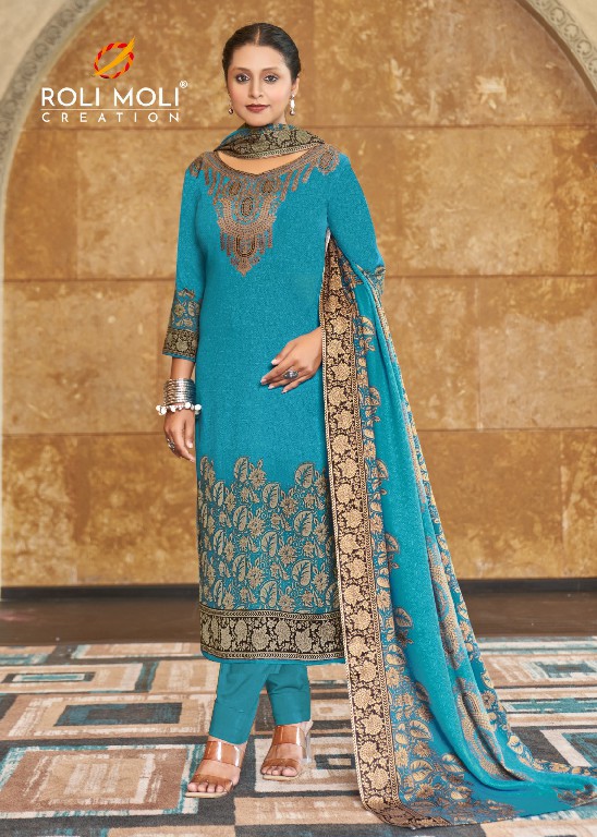roli moli creation faiza pashmina winter special dress material