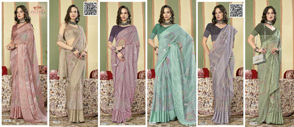 Vallabhi Uditi Vol-5 Wholesale Georgette Ethnic Indian Sarees