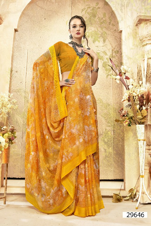 Vallabhi Navita Vol-3 Wholesale Georgette Fabrics Indian Sarees Catalog