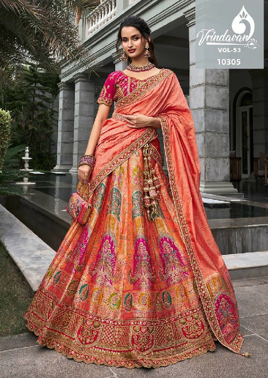 Royal Vrindavan Vol-53 Wholesale Designer And Bridal Lehenga Choli