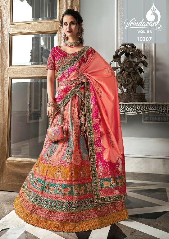 Royal Vrindavan Vol-53 Wholesale Designer And Bridal Lehenga Choli