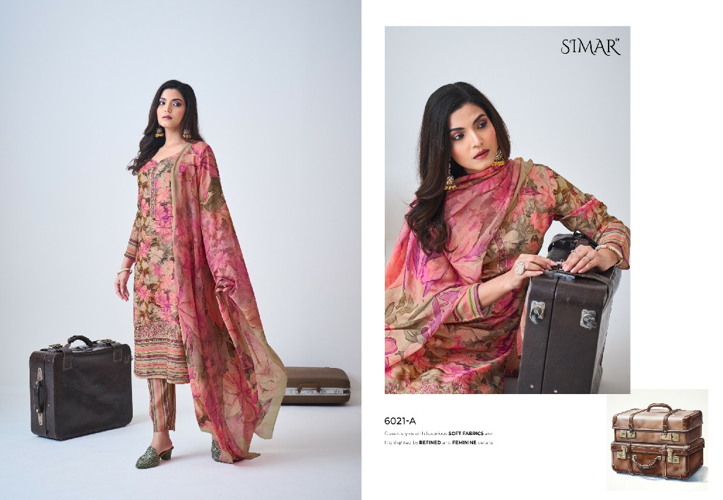 Glossy Simar Musafir Wholesale Pure VIscose Muslin With Embroidery Work Suits