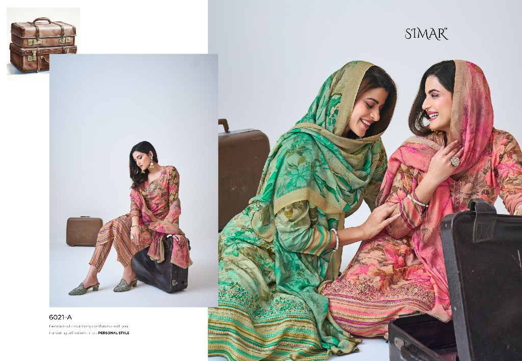 Glossy Simar Musafir Wholesale Pure VIscose Muslin With Embroidery Work Suits