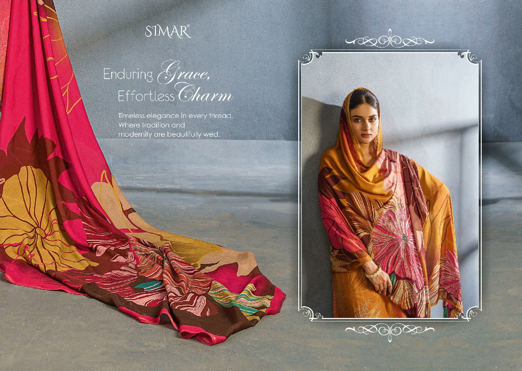 Glossy Simar Gulabo Wholesale Pure Lea Silk With Handwork Suits