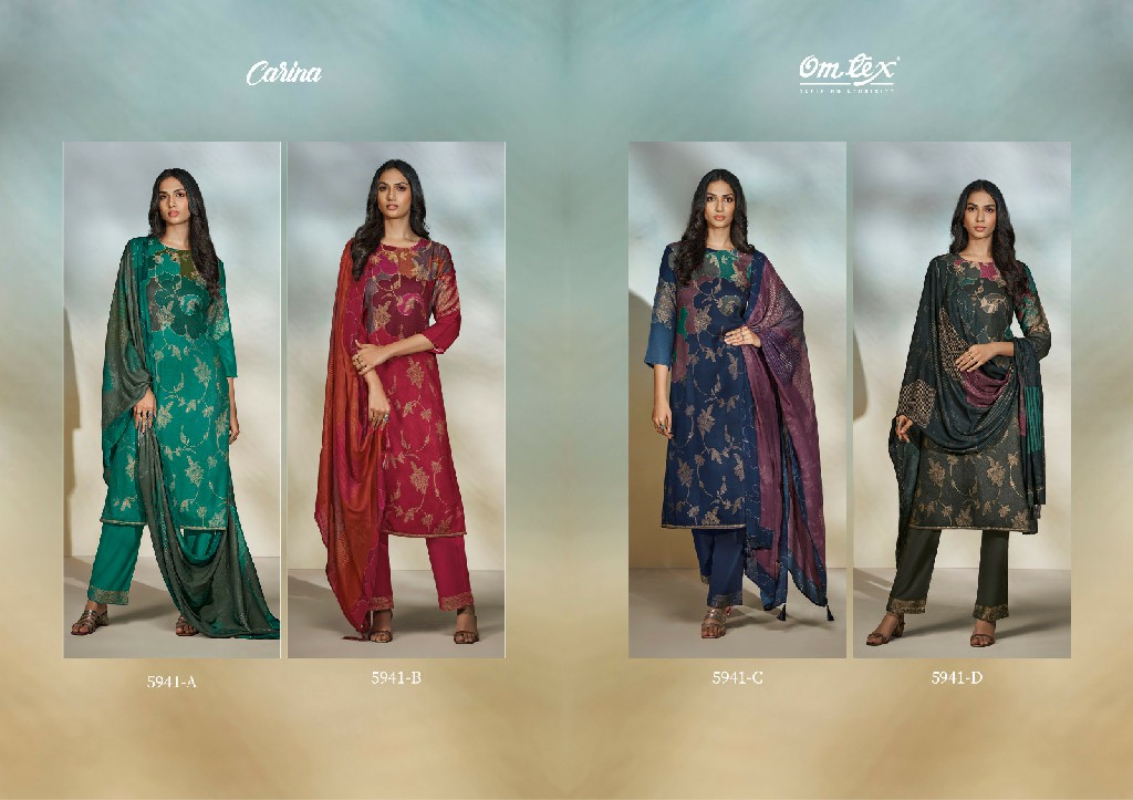 Omtex Carina Wholesale Pure Pashmina Winter Salwar Kameez