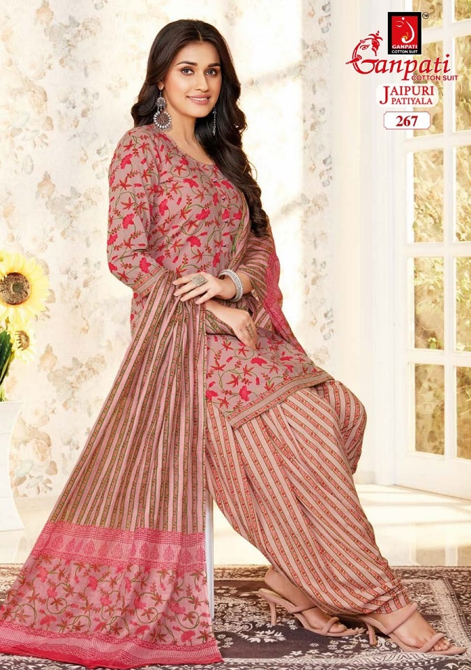 Ganpati Jaipuri Patiyala Special Vol-12 Wholesale Pure Cotton Printed Dress Material