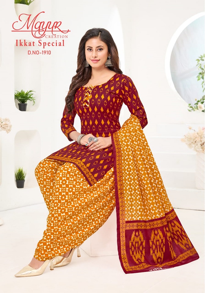 IKKAT SPECIAL VOL 19 BY MAYUR ELEGANT LOOK COTTON PRINTED 3PCS DRESS MATERIAL