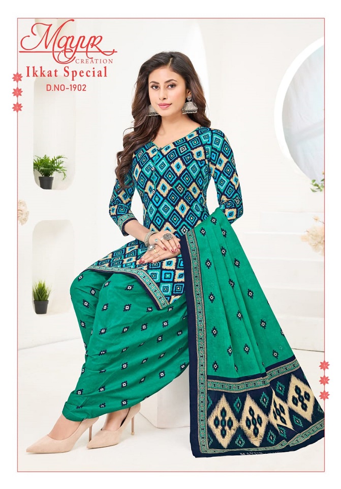 IKKAT SPECIAL VOL 19 BY MAYUR ELEGANT LOOK COTTON PRINTED 3PCS DRESS MATERIAL