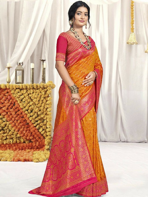 bunawat vindhya silk wedding festival wear silk fabric saree collection